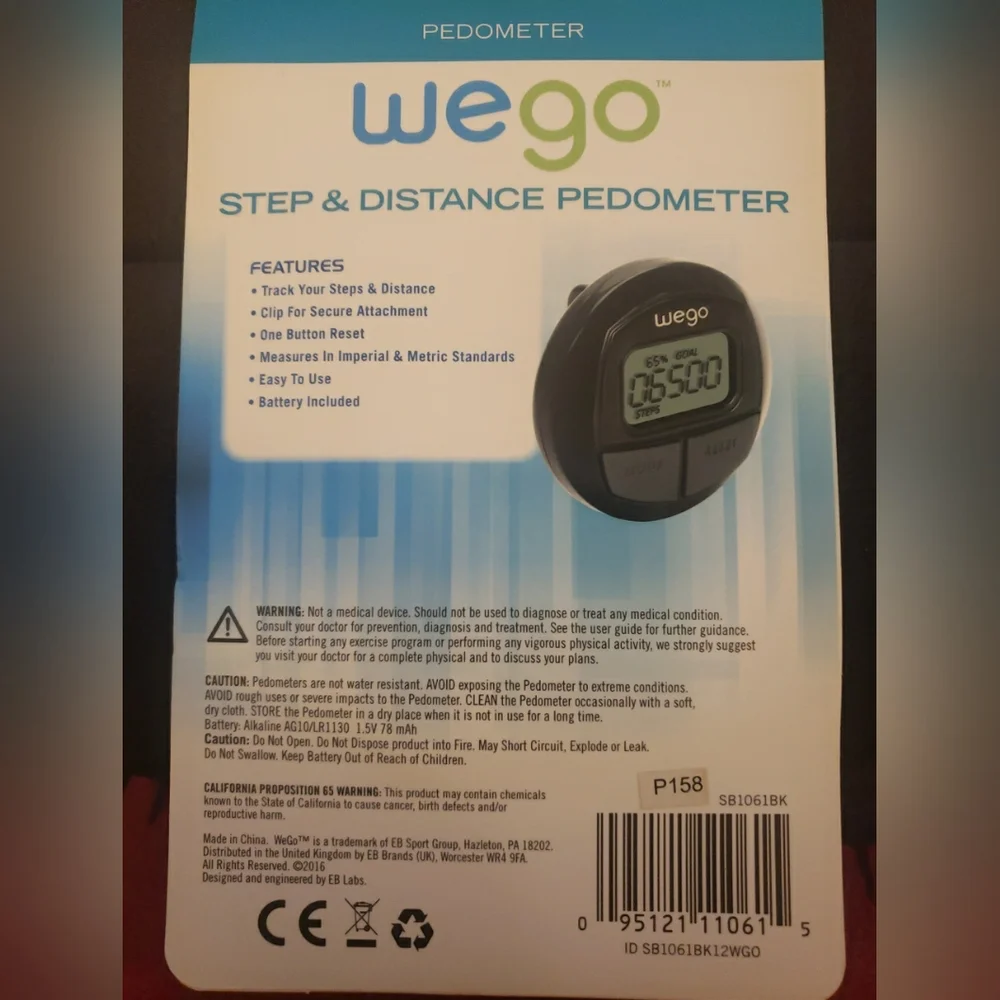 Wego Step And Distance Pedometer